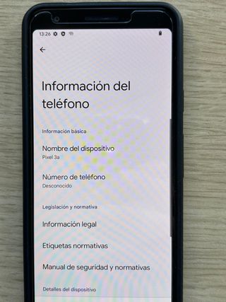 Google Pixel 3a Negro