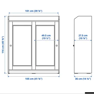 Vitrina de cristal y madera