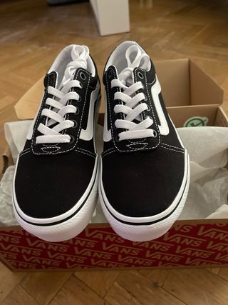 Zapatillas Vans Canvas Plataforma Negras