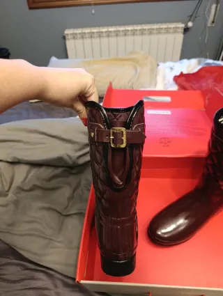 Botas Hunter granate acolchadas