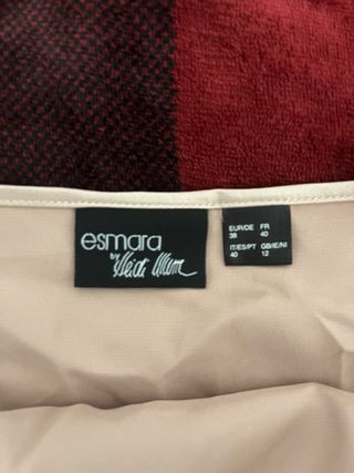 Camiseta beige tirantes satinada