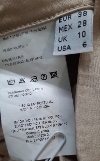 Pantalón seda Roberto Verino dorado