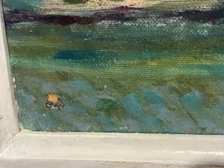 Quadro roccioso sul mare