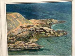 Quadro roccioso sul mare