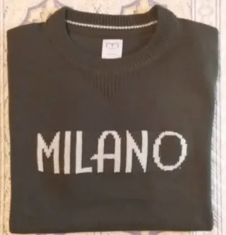 Jersey MILANO Hombre Talla M Verde Oliva