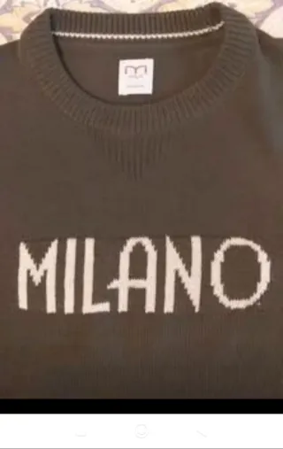 Jersey MILANO Hombre Talla M Verde Oliva