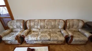Juego 2 sofás y 1 tresillo floral