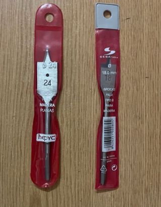 Brocas madera SESA TOOLS 18 y 24 mm