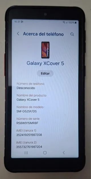 Samsung Galaxy XCover 5 Negro