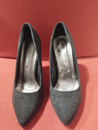 Scarpe eleganti nere con strass Tg 36