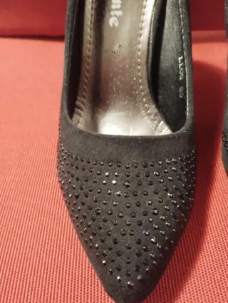 Scarpe eleganti nere con strass Tg 36