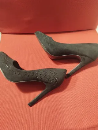 Scarpe eleganti nere con strass Tg 36