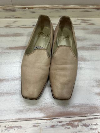 Zapatos planos beige