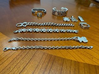 Lote Joyas Tous Plata: Pulseras y Anillos