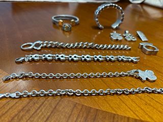 Lote Joyas Tous Plata: Pulseras y Anillos