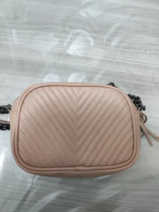 Borsa a tracolla trapuntata beige