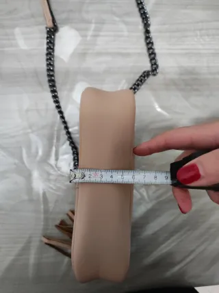 Borsa a tracolla trapuntata beige