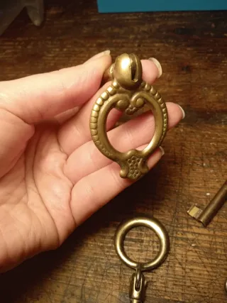 Set 5 Chiavi Vintage Decorative ottone per mobili