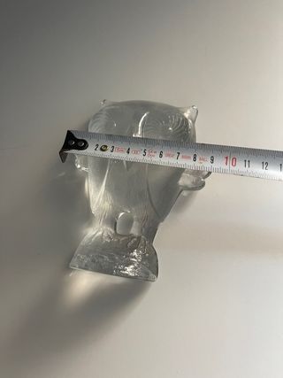 Pisapapeles búho cristal macizo