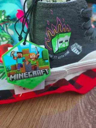 Zapatillas botín niño Minecraft Nuevas