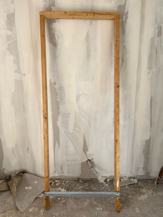 Dos premarcos de puerta de madera 9 cm