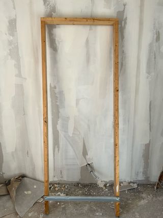 Dos premarcos de puerta de madera 9 cm