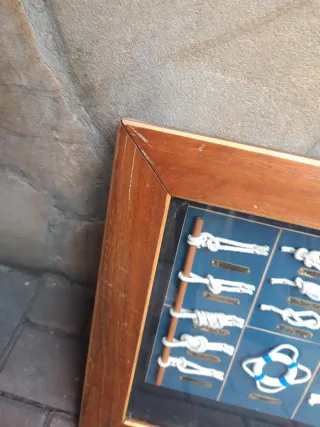 Cuadro Nudos Marineros Madera