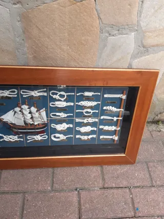 Cuadro Nudos Marineros Madera
