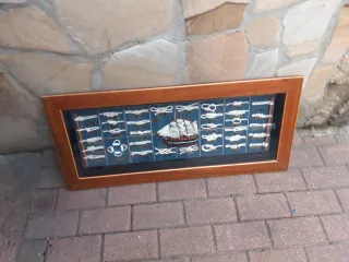 Cuadro Nudos Marineros Madera