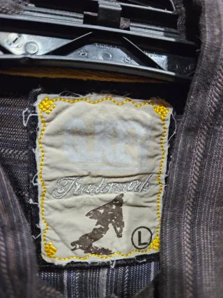 Camicia a righe marrone/grigio