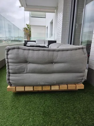 Sofá modular terraza gris