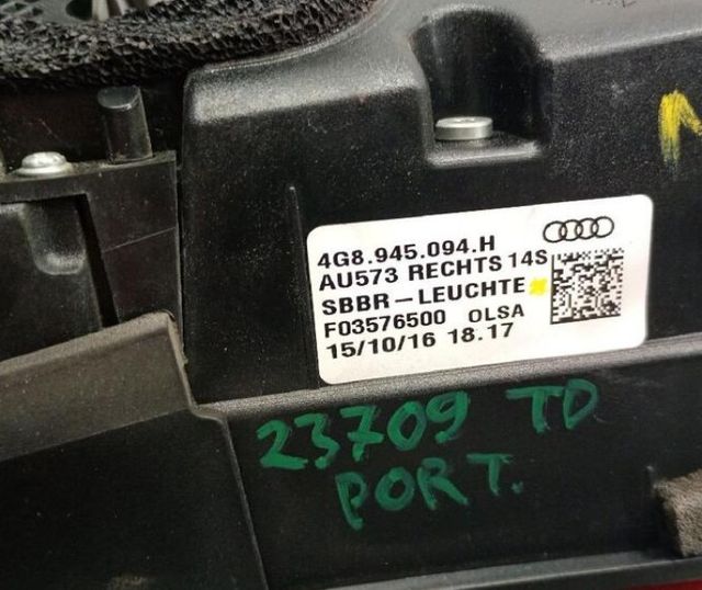 Audi 5716840 piloto trasero derecho 4g8945094h a7
