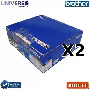 2 pack Brother TN-248VAL 4 cartuchos tóner