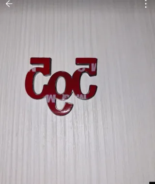 Logo badge 595 Abarth Nero