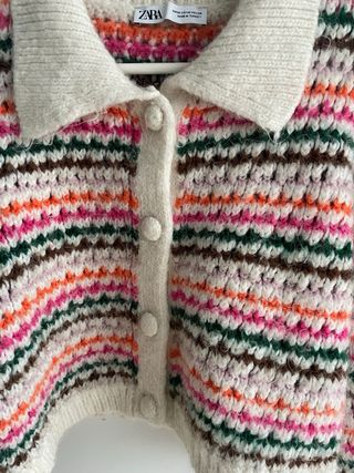 Jersey Zara multicolor con cuello