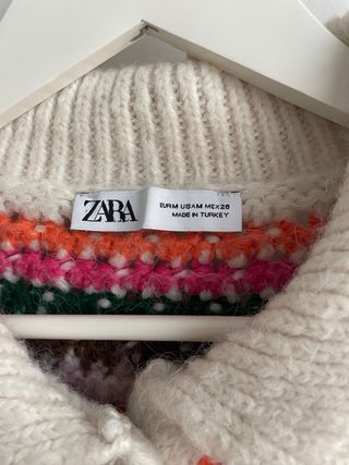 Jersey Zara multicolor con cuello