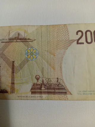 Banconota 2000 Lire Banca d'Italia