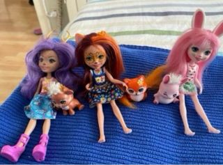 Casa Enchantimals + 3 Muñecas