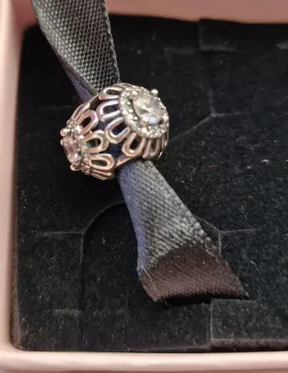 Pandora - Charm - Openwork foglie scintillanti