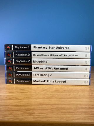 Lotto 6 giochi PS2: MASHED, Ford Racing 2, etc.