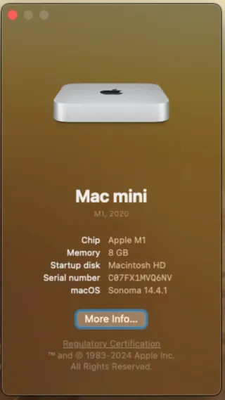 Mac mini M1 Apple Gris/Plata + Docking Station