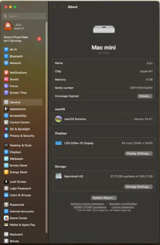 Mac mini M1 Apple Gris/Plata + Docking Station