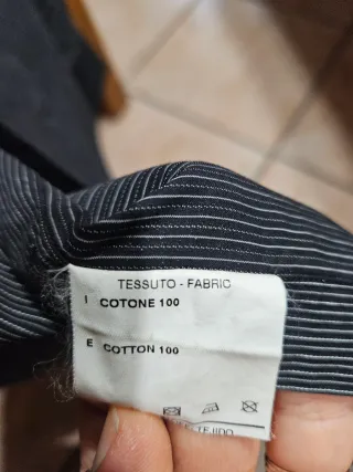 Camicia TREND CAFE a righe nere MADE IN ITALY