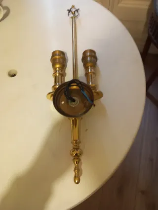 Applique da parete in ottone vintage anni '70