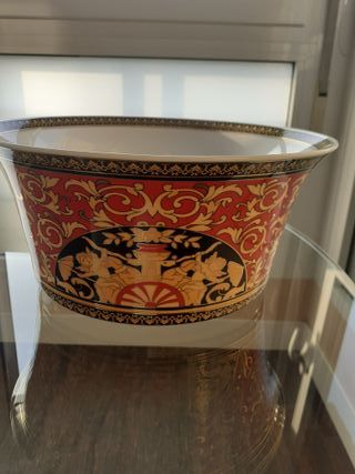 Versace Rosenthal Medusa Plato y Cuenco Porcelana