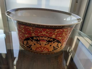 Versace Rosenthal Medusa Plato y Cuenco Porcelana