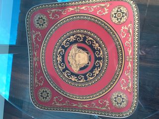 Versace Rosenthal Medusa Plato y Cuenco Porcelana
