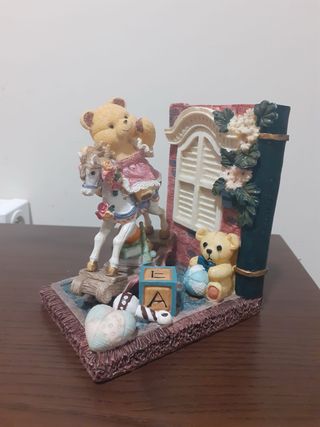 Sujetalibros infantil osito y caballo