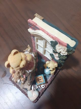 Sujetalibros infantil osito y caballo