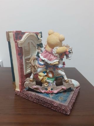 Sujetalibros infantil osito y caballo